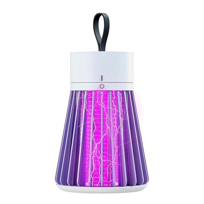 Eco-Friendly LED Mosquito Killer Machine – USB-Powered Indoor Bug Zapper & Insect Trap – Chemical-Free, Non-Toxic, Silent Operation – Safe for Kids & Pets (Mashroom Mosquito Lamp)