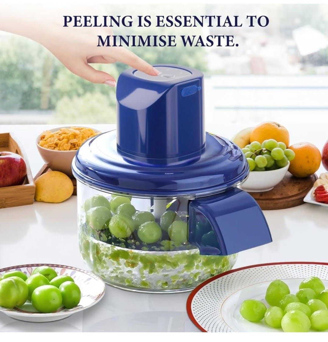 Electric Fruit & Vegetable Peeler Machine – One-Touch Automatic Peeling & Cutting for Effortless Kitchen Prep